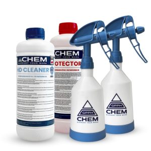 Zestaw preparatów chemicznych 1x HD Cleaner 1x Protector 2x Spryskiwacz GPPH CHEM