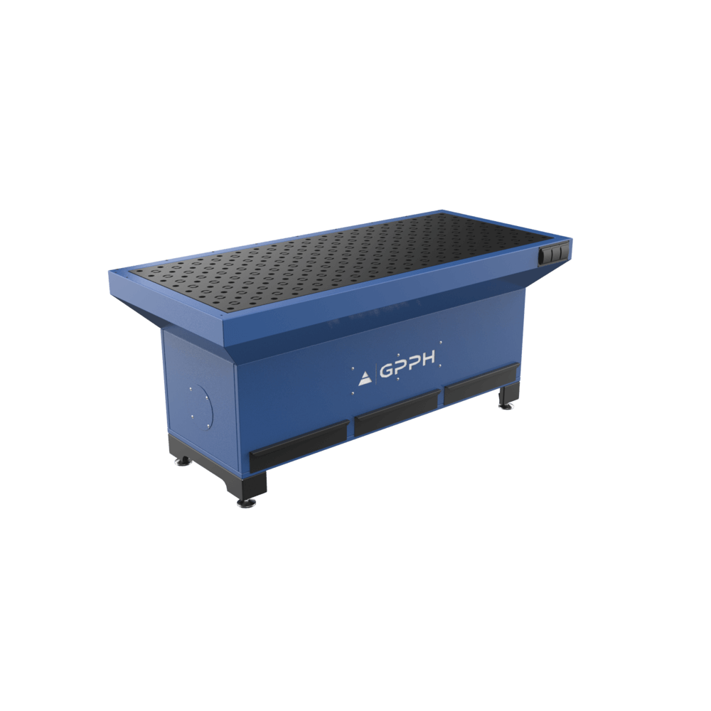 GPPH Schleif- und Schweißwerkbank Untergestell 1870 x 770 mm, Durchlassweite 28 mm, Maschenweite 100 x 100 mm