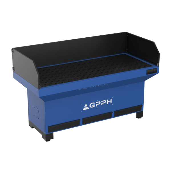 GPPH Stanowisko Szlifiersko-Spawalnicze Podstawa z osłonami 1870x770 mm fi28 mm siatka 100x100 mm