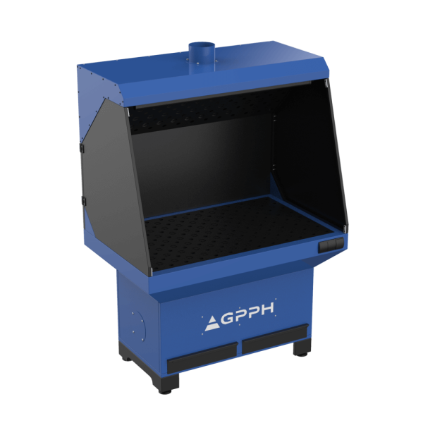 GPPH Stanowisko Szlifiersko-Spawalnicze Podstawa z odciągiem górnym 1270x770 mm fi28 mm siatka 100x100 mm