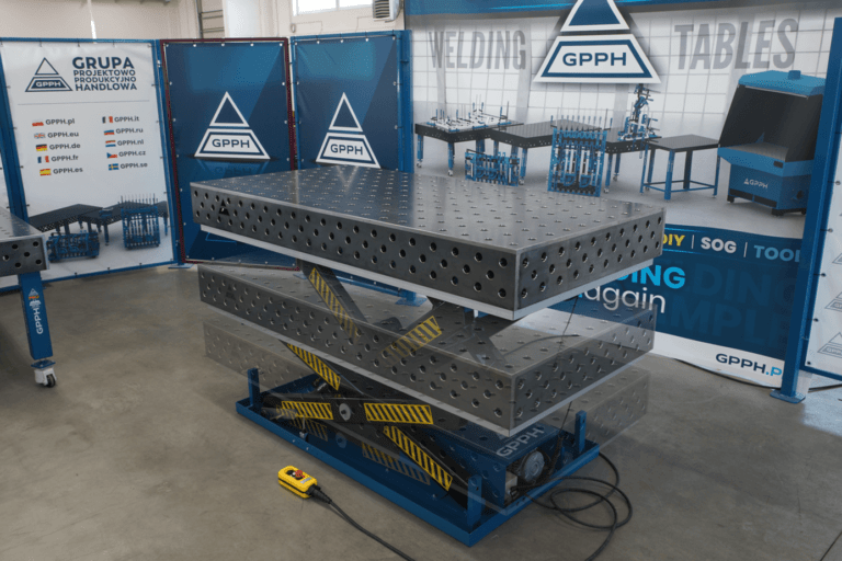 Stół Spawalniczy GPPH z serii XWT z blatem PRO o wymiarze 2000x1000 mm