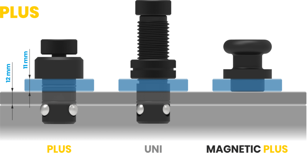 Trzpienie montażowe PLUS
