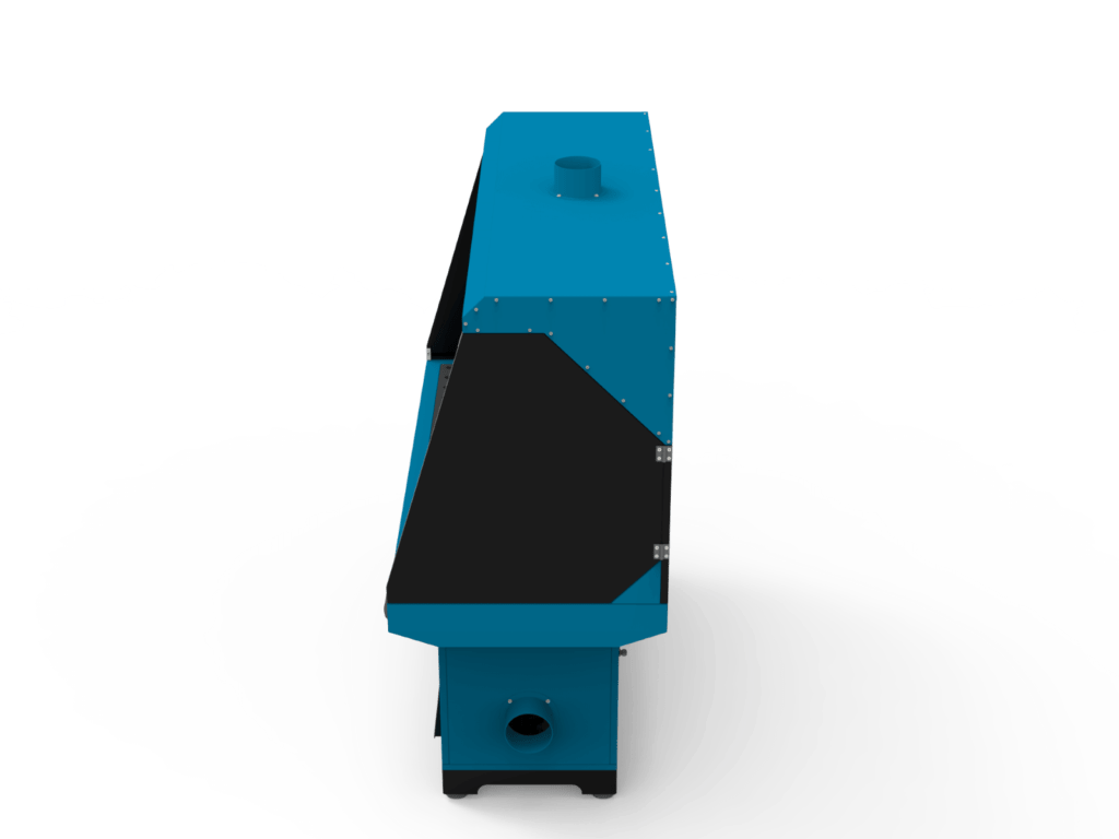 Stanowisko szlifiersko-odciągowe, szerokie, podstawa z odciągiem górnym