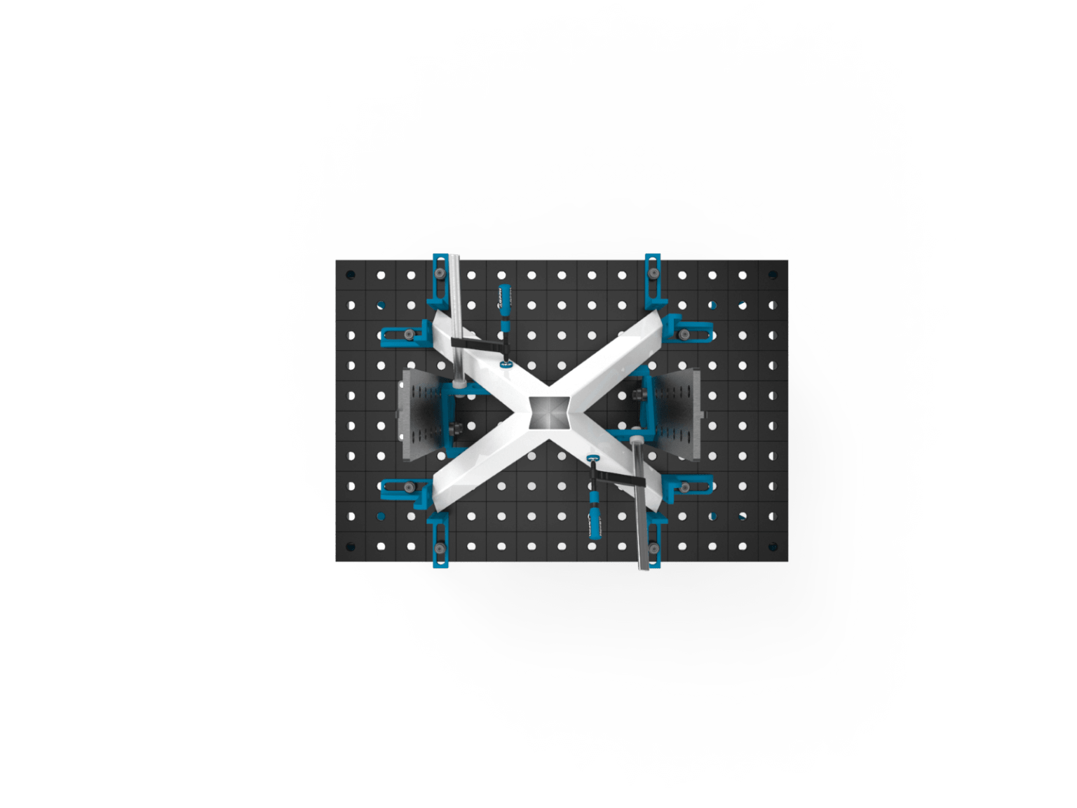 Mesa de soldadura y montaje BASIC con estructura