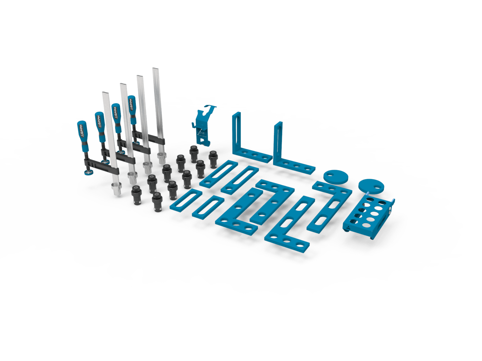 Zestaw narzędzi nr 4 - 28 elementów do stołów spawalniczych PRO