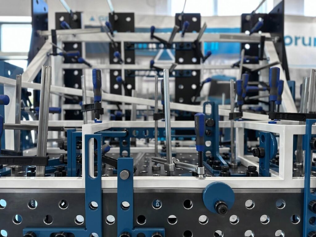 Struktur montert på et GPPH-sveisebord