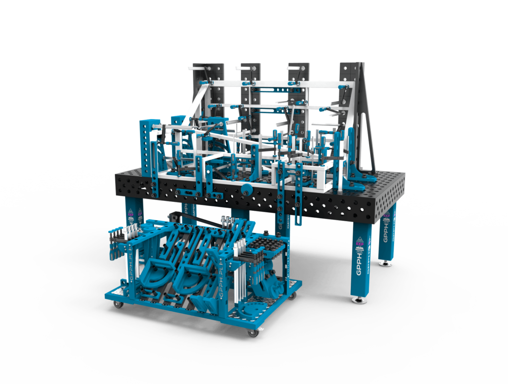 Stół spawalniczy PRO dla profesjonalnych rozwiązań spawalniczych z wózkiem na narzędzia M