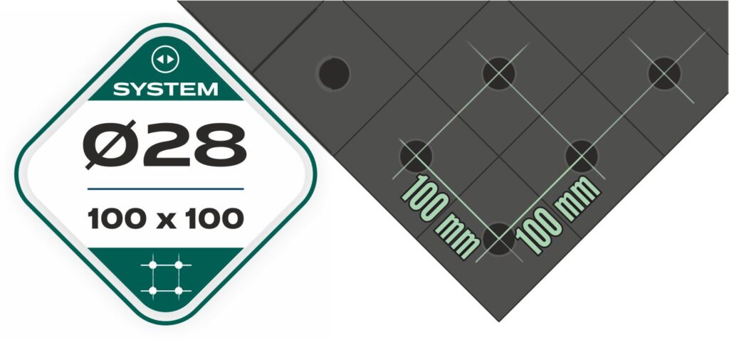 Πλέγμα fi28, 100x100mm στο τραπέζι συγκόλλησης της σειράς GPPH SMART