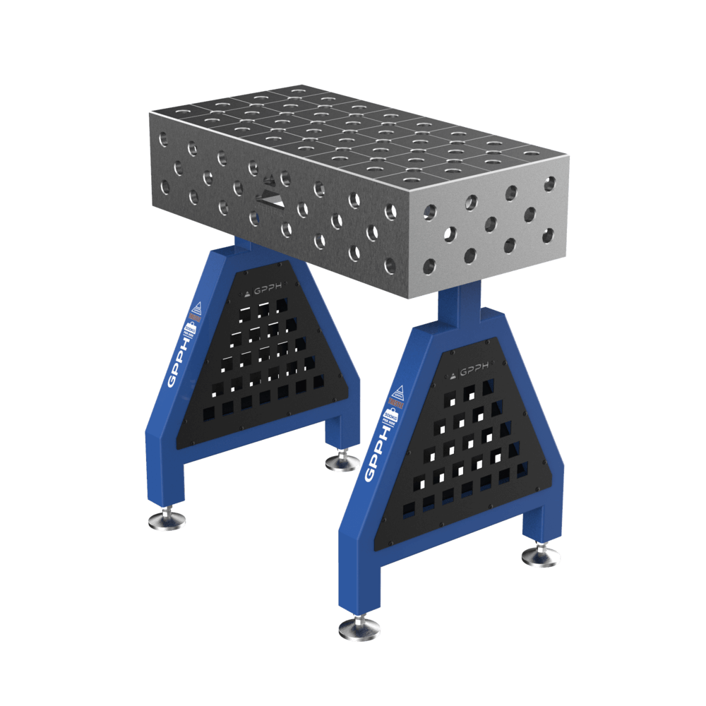 GPPH Welding support TRESTLE ECO on feet 800x400x200 mm Ø28 mm diagonal grid