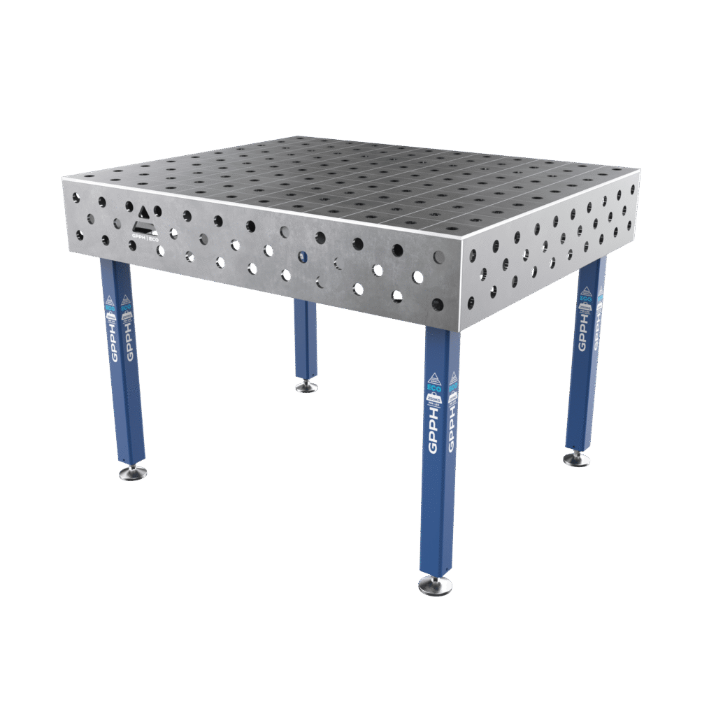 Welding Table ECO Size – 1200x1000 mm, Grid – 100x100 mm, System – Φ28, Legs – On feet