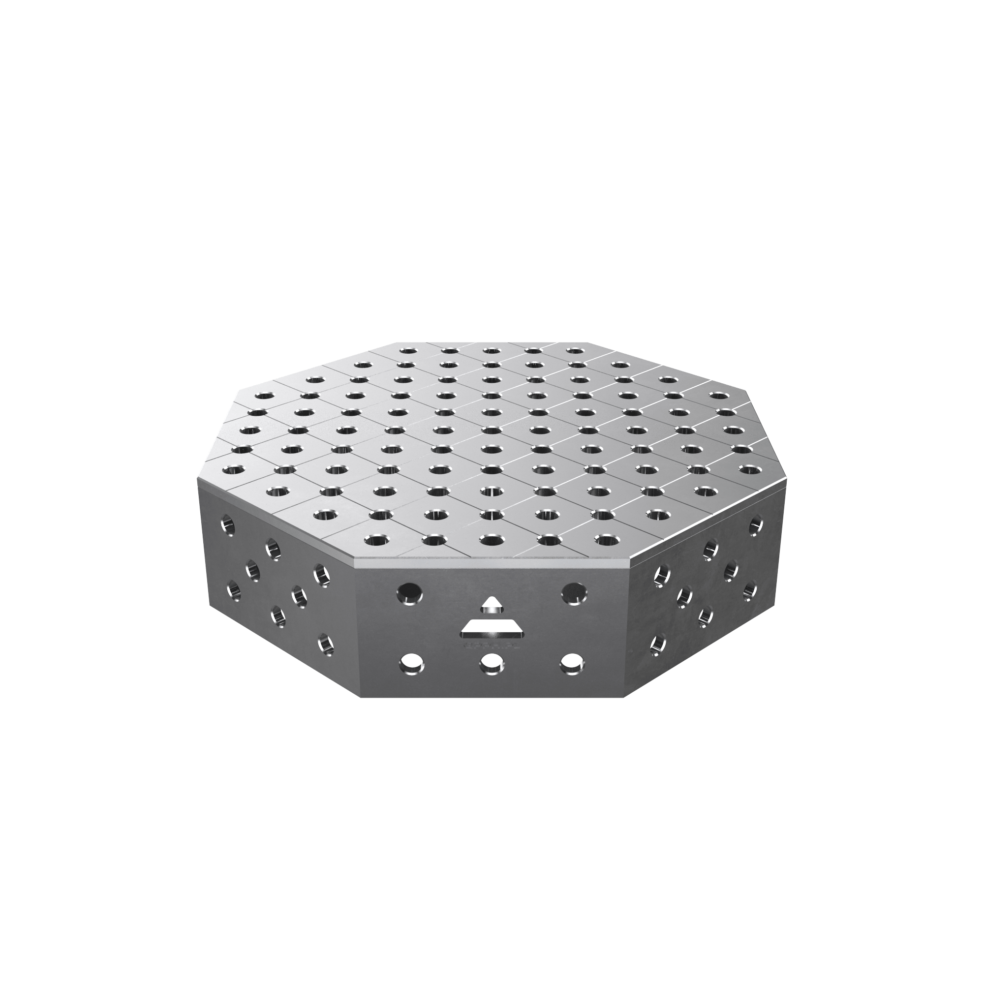 Stół spawalniczy ośmiokątny OCT z blatem PRO 800x800 mm fi28 mm siatka diagonalna