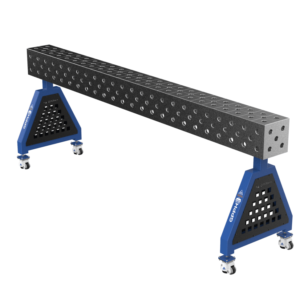 Zváracia podpera TRESTLE PRO na kolesách 2400x200x200 mm fi 28 mm diagonálna sieť