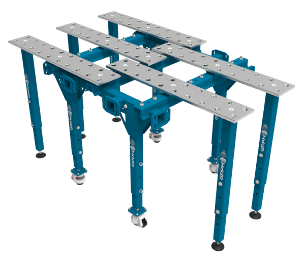 Modułowy stół spawalniczy pojedynczy rozkładany 1770x1000 mm