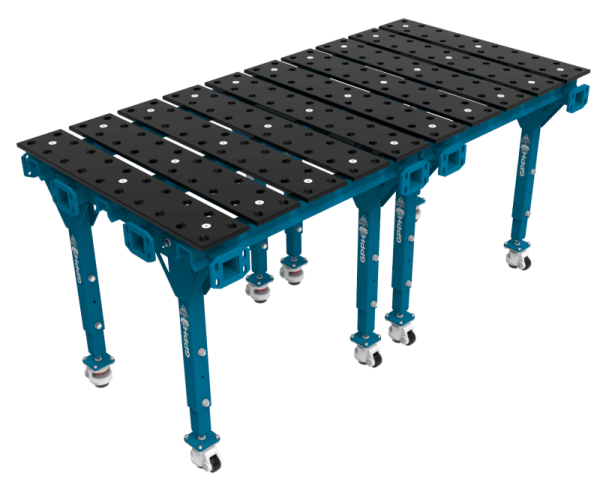 Modułowy stół spawalniczy podwójny azotowany 2000x1000 mm