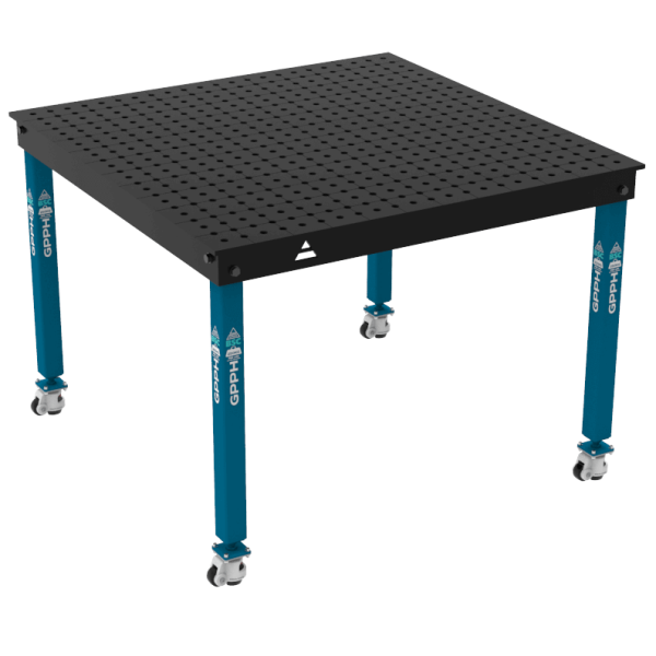 Stół Spawalniczy BASIC Rozmiar - 1200x1200mm, Siatka - 50x50mm, System - Φ16, Nogi - Na kołach