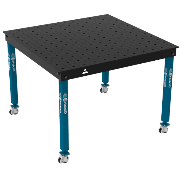 Stół Spawalniczy BASIC Rozmiar - 1200x1200mm, Siatka - 100x100mm, System - Φ16, Nogi - Na kołach