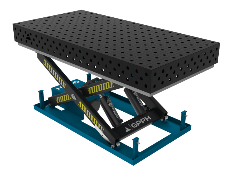 Stół Spawalniczy PRO 2000x1000 mm z hydraulicznym systemem podnoszenia