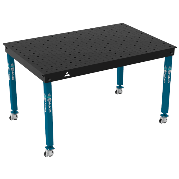 Stół Spawalniczy BASIC Rozmiar - 1500x1000mm, Siatka - 100x100mm, System - Φ16, Nogi - Na kołach