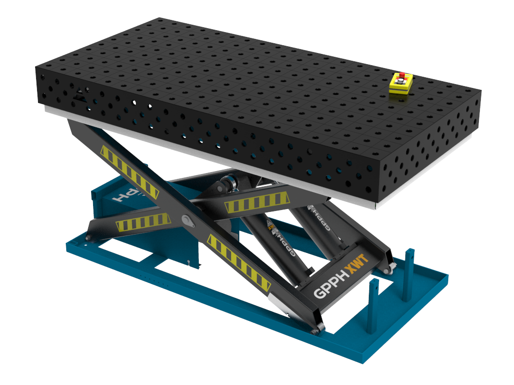 Stół Spawalniczy ECO 2000x1000 mm z hydraulicznym systemem podnoszenia