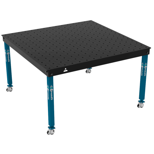 Stół Spawalniczy BASIC Rozmiar - 1500x1480mm, Siatka - 100x100mm, System - Φ16, Nogi - Na kołach