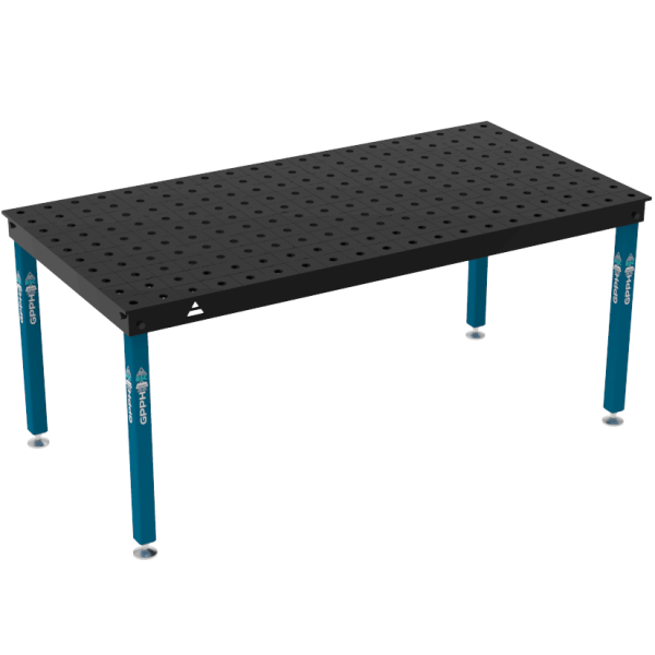 Stół Spawalniczy BASIC Rozmiar - 2000x1000mm, Siatka - 100x100mm, System - Φ28, Nogi - Na stopach