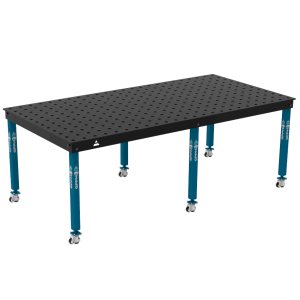Stół Spawalniczy BASIC Rozmiar - 2400x1200mm, Siatka - 100x100mm, System - Φ28, Nogi - Na kołach