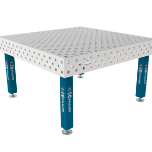 PRO INOX Welding Table 1500 x 1480 mm Grid - diagonal, System - Φ28, Legs - On feet, Top - PRO INOX top