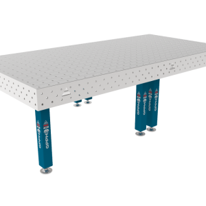 Stół Spawalniczy PRO INOX 3000 x 1480 mm Siatka - 100x100mm, System - Φ16, Nogi - Na stopach, Blat - Blat PRO INOX