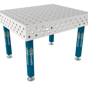 Stół Spawalniczy PLUS INOX 1200 x 1000 mm Siatka - 100x100mm, System - Φ28, Nogi - Na stopach, Blat - Blat plus INOX