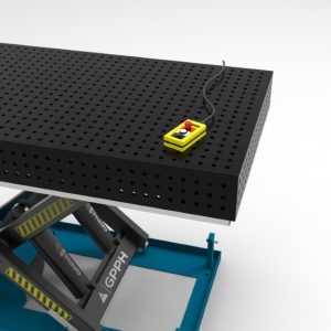 Pilot stołu z hydraulicznym systemem podniesienia