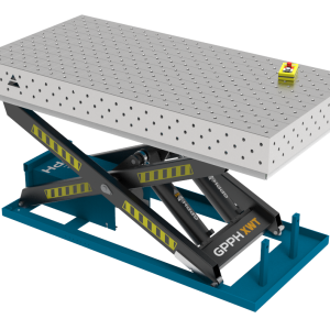 Stół Spawalniczy PRO INOX 2000x1000 mm z hydraulicznym systemem podnoszenia, system 16, siatka diagonalna