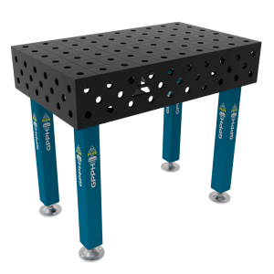 Stół Spawalniczy PLUS Rozmiar - 1000x600mm, Siatka - 100x100mm, System - Φ28, Nogi - Na stopach