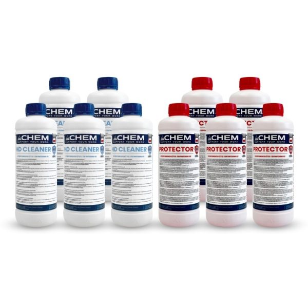 Zestaw preparatów chemicznych 5x HD Cleaner 5x Protector GPPH CHEM