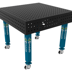 Stół Spawalniczy PLUS Rozmiar - 1000x1000mm, Siatka - 50x50mm, System - Φ16, Nogi - Na kołach