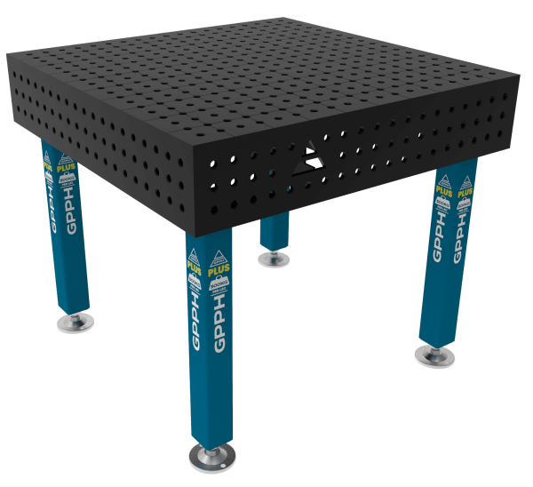 Stół Spawalniczy PLUS Rozmiar - 1000x1000mm, Siatka - 50x50mm, System - Φ16, Nogi - Na stopach