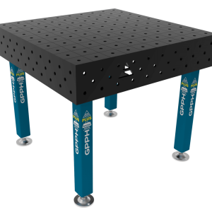 Stół Spawalniczy PLUS Rozmiar - 1000x1000mm, Siatka - 100x100mm, System - Φ16, Nogi - Na stopach