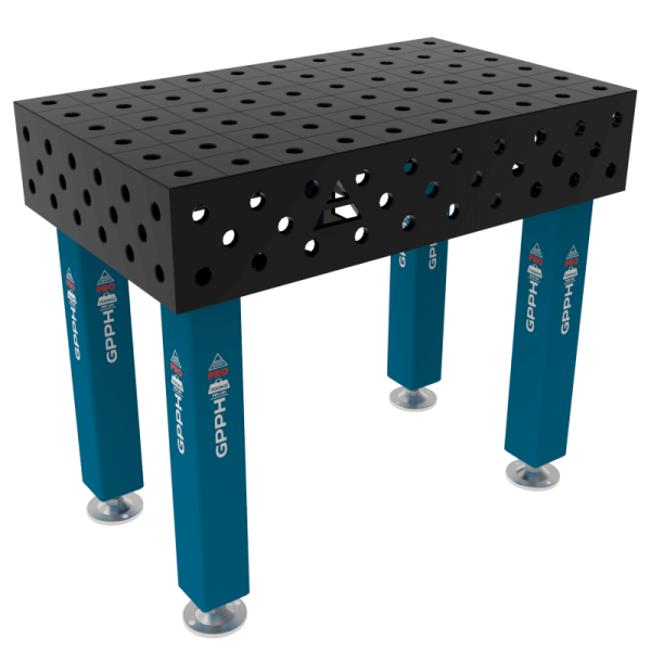 Stół Spawalniczy PRO Rozmiar - 1000x600mm, Siatka - 100x100mm, System - Φ28, Nogi - Na stopach