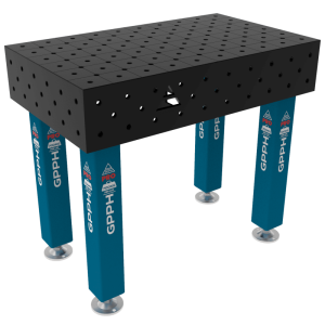 PRO Welding Table Size - 1000x600mm, Grid - diagonal, System -  Φ16, Legs - On feet
