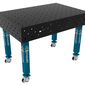 Stół Spawalniczy PLUS Rozmiar - 1200x800mm, Siatka - 100x100mm, System - Φ16, Nogi - Na kołach