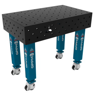 Welding Table PRO Size - 1000x600mm, Grid - 100x100mm, System -  Φ16, Legs - On wheels