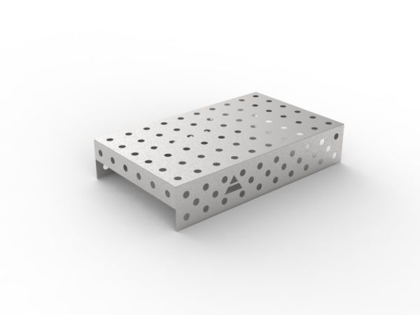 Nakładka nierdzewna 1000x600 w siatce 100x100, fi28