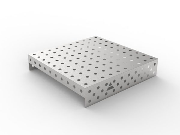 Nakładka nierdzewna 1000x1000 w siatce 100x100, fi28