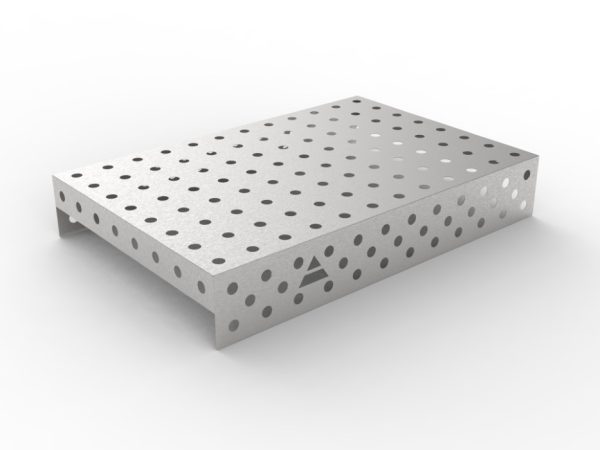 Nakładka nierdzewna 1200x800 w siatce 100x100, fi28