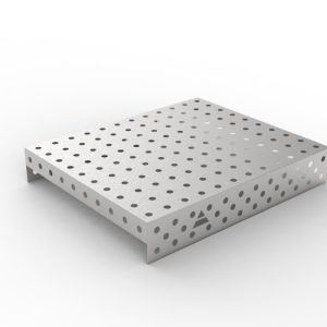 Stainless steel cover 1200x1000 in 100x100 grid, fi28