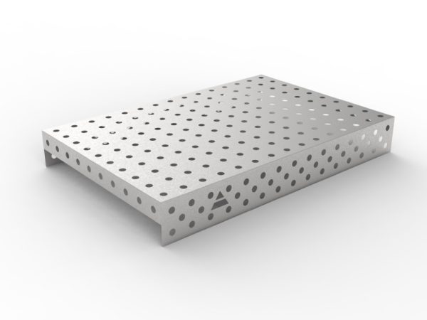 Nakładka nierdzewna 1500x1000 w siatce 100x100, fi28