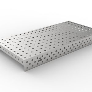 Nakładka nierdzewna 2000x1000 w siatce 100x100, fi28