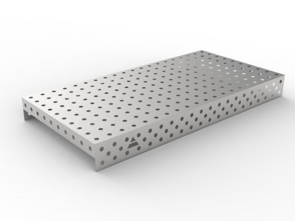 Nakładka nierdzewna 2000x1000 w siatce 100x100, fi28