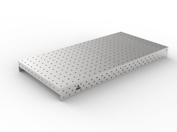 Nakładka nierdzewna 2400x1200 w siatce 100x100, fi16
