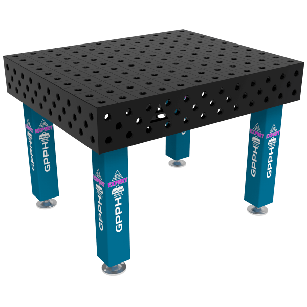 Stół Spawalniczy EXPERT Rozmiar - 1200x1000mm, Siatka - 100x100mm, System - Φ28, Nogi - Na stopach