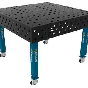 Stół Spawalniczy PLUS Siatka - 100x100mm, System - Φ28, Rozmiar - 1200x1200mm, Nogi - Na kołach